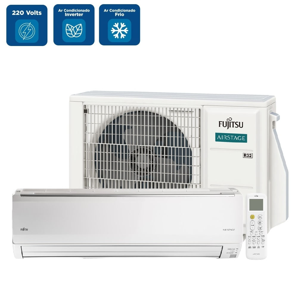 Ar Condicionado Split Hi Wall Inverter Fujitsu Airstage Premium 18000 BTU/h Frio ASBG18CMBA - 220 Volts - Imagem 2